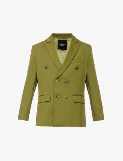 Mark Rothko Double-breasted Relaxed-fit Stretch Woven-blend Blazer