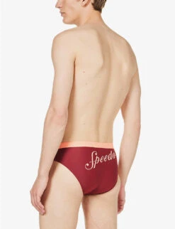 Speedo 7cm Logo-embroidered Swim Briefs -Selfidges Launches R04163350 OXBLOODSOFTCORAL ALT03