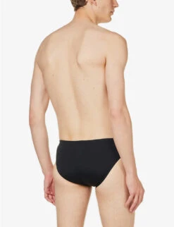 Speedo Allover 7cm Graphic-print Swim Briefs -Selfidges Launches R04163355 BLACKUSACHARCOAL ALT03