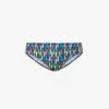 Speedo Allover 8cm Recycled Polyester-blend Swim Briefs -Selfidges Launches R04163364 NAVYREDGREENAQU M