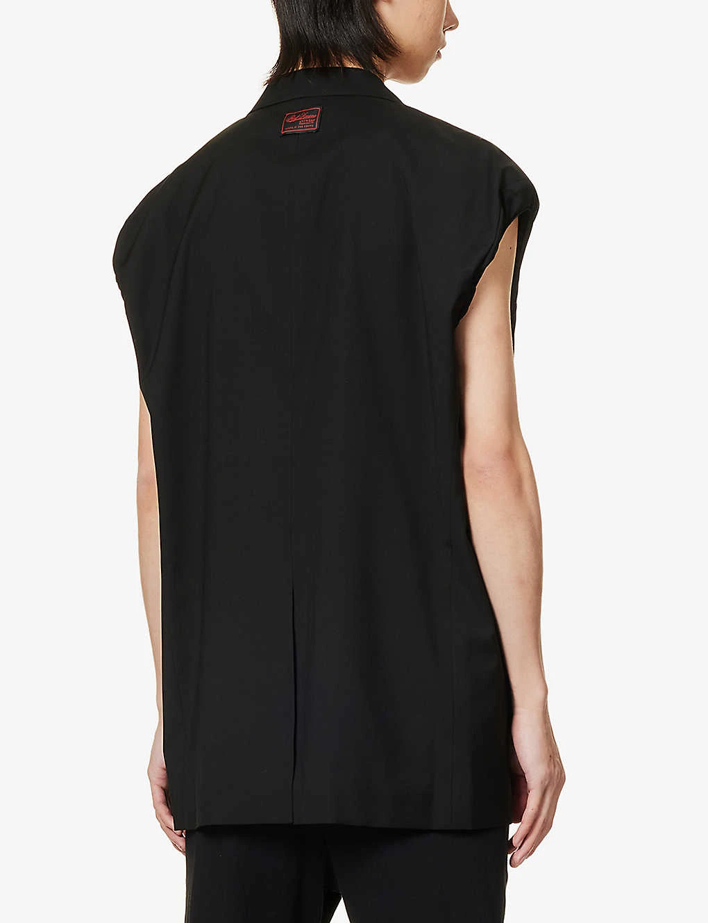 Raf Simons Sleeveless Notched-lapel Relaxed-fit Stretch-wool Blazer 6 Raf Simons Sleeveless Notched-lapel Relaxed-fit Stretch-wool Blazer - Image 4