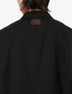 Raf Simons Sleeveless Notched-lapel Relaxed-fit Stretch-wool Blazer 15 Raf Simons Sleeveless Notched-lapel Relaxed-fit Stretch-wool Blazer -Selfidges Launches R04163720 BLACK ALT05