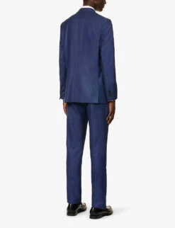 PAUL SMITH Dot Single-breasted Regular-fit Wool Suit -Selfidges Launches R04165089 INKYBLUE ALT03