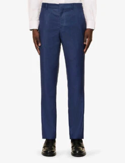 PAUL SMITH Dot Single-breasted Regular-fit Wool Suit -Selfidges Launches R04165089 INKYBLUE ALT04