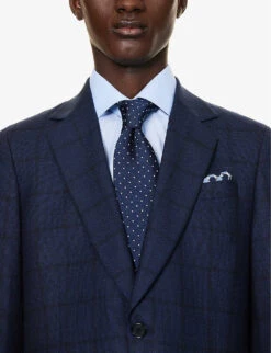 PAUL SMITH Single-breasted Slim-fit Wool Suit -Selfidges Launches R04165091 VERYDARKNAVY ALT04