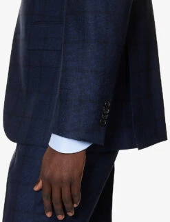 PAUL SMITH Single-breasted Slim-fit Wool Suit -Selfidges Launches R04165091 VERYDARKNAVY ALT05