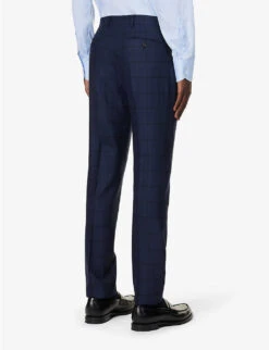 PAUL SMITH Single-breasted Slim-fit Wool Suit -Selfidges Launches R04165091 VERYDARKNAVY ALT06