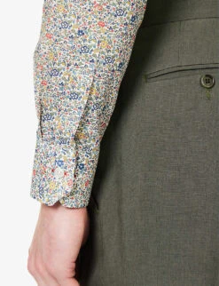 PAUL SMITH Liberty Floral-print Regular-fit Organic-cotton Shirt -Selfidges Launches R04165120 MULTICOLOURED ALT05