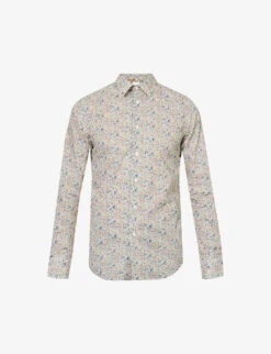 PAUL SMITH Liberty Floral-print Regular-fit Organic-cotton Shirt