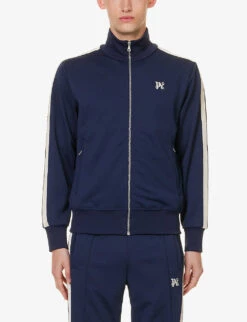 Palm Angels Classic Side-stripe Regular-fit Woven Jacket -Selfidges Launches R04166053 NAVY ALT02