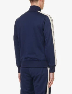 Palm Angels Classic Side-stripe Regular-fit Woven Jacket -Selfidges Launches R04166053 NAVY ALT03