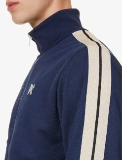 Palm Angels Classic Side-stripe Regular-fit Woven Jacket -Selfidges Launches R04166053 NAVY ALT04