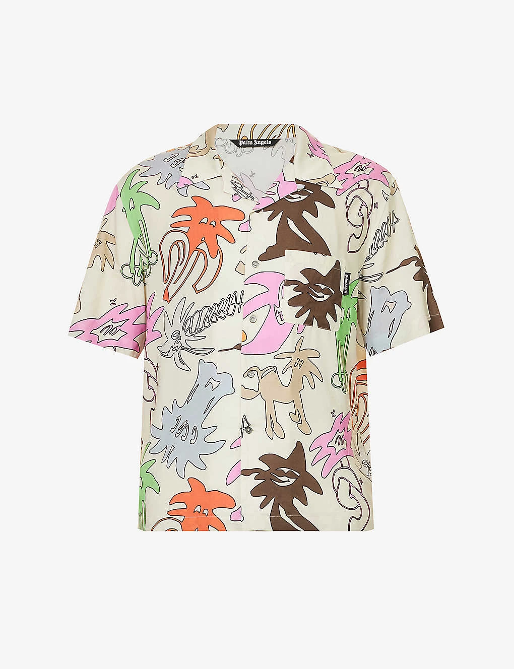 Palm Angels Palmity Graphic-print Relaxed-fit Twill Bowling Shirt 3 Palm Angels Palmity Graphic-print Relaxed-fit Twill Bowling Shirt