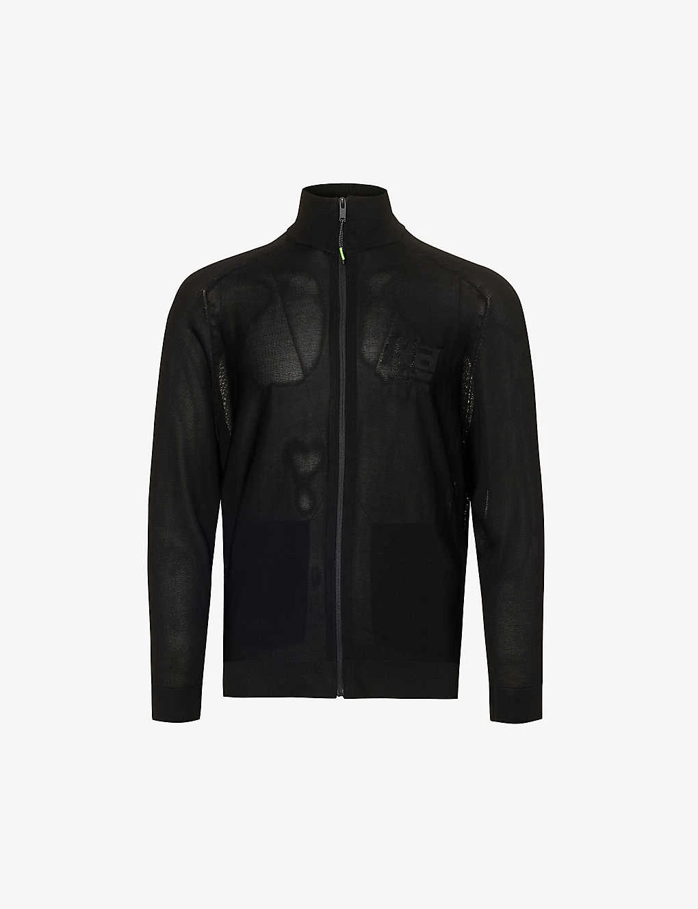 Brand-embossed Funnel-neck Regular-fit Knitted Sweatshirt 3 Brand-embossed Funnel-neck Regular-fit Knitted Sweatshirt