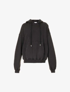 Super Moon Arrow Graphic-print Relaxed-fit Cotton-jersey Hoody