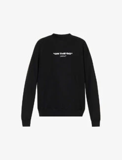 On-The-Go Crewneck Cotton-jersey Sweatshirt