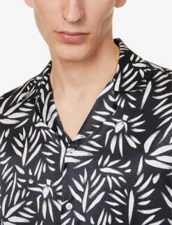 Abstract-print Regular-fit Silk Shirt 11 Abstract-print Regular-fit Silk Shirt -Selfidges Launches R04167476 BLACKCOTTONWHITE ALT04
