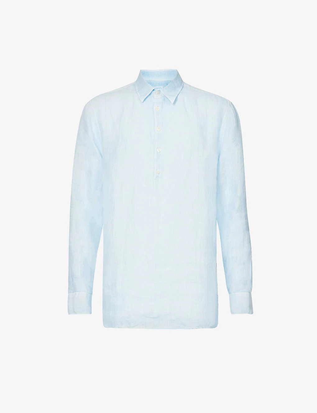 120% Lino Spread-collar Regular-fit Linen Shirt 3 120% Lino Spread-collar Regular-fit Linen Shirt