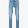 7 For All Mankind Slimmy Brand-patch Slim-fit Stretch-denim Jeans -Selfidges Launches R04167698 LIGHTBLUE M