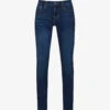 7 For All Mankind Stretch Tek Brand-patch Slim-fit Stretch-denim Jeans -Selfidges Launches R04167701 DARKBLUE M
