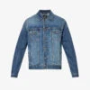 7 For All Mankind Perfect Faded-wash Regular-fit Stretch-denim Jacket -Selfidges Launches R04167723 MIDBLUE M