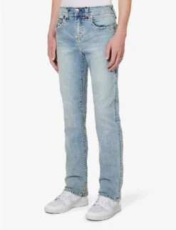 True Religion Ricky Straight-leg Slim-fit Stretch-denim Jeans -Selfidges Launches R04168101 DARBLIGHTWASH ALT02