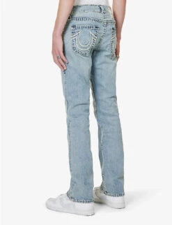 True Religion Ricky Straight-leg Slim-fit Stretch-denim Jeans -Selfidges Launches R04168101 DARBLIGHTWASH ALT03