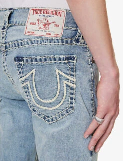 True Religion Ricky Straight-leg Slim-fit Stretch-denim Jeans -Selfidges Launches R04168101 DARBLIGHTWASH ALT05