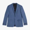 Ted Baker Camdejs Slim-fit Single-breasted Wool Suit Jacket -Selfidges Launches R04168279 BLUE M