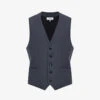Reiss Fine Darted Slim-fit Wool Waistcoat -Selfidges Launches R04168883 AIRFORCEBLUE M