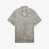 Reiss Pedro Graphic-print Regular-fit Recycled-polyester Shirt 2 Reiss Pedro Graphic-print Regular-fit Recycled-polyester Shirt -Selfidges Launches R04169087 GREY M