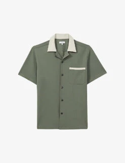 Reiss Troon Regular-fit Short-sleeve Stretch-woven Shirt