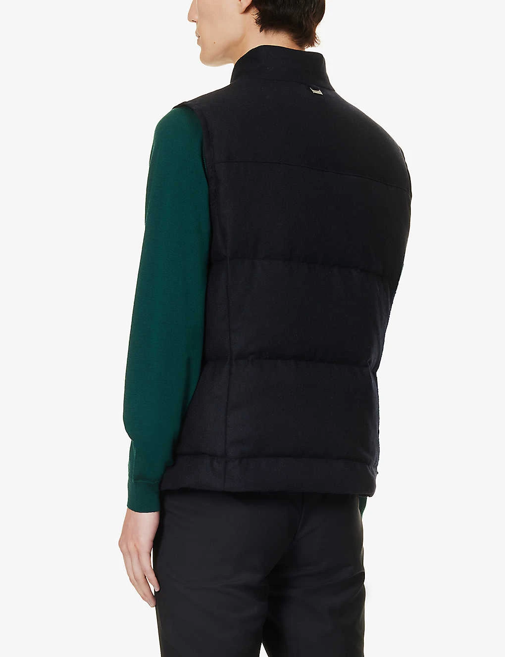 CORNELIANI Funnel-neck Welt-pocket Regular-fit Cashmere Vest 6 CORNELIANI Funnel-neck Welt-pocket Regular-fit Cashmere Vest - Image 4