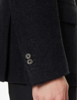 CORNELIANI Unconstructed Patch-pocket Regular-fit Wool And Cashmere Blend Jacket -Selfidges Launches R04170917 NAVY ALT05