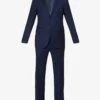 CORNELIANI Super 130s Single-breasted Regular-fit Wool Suit -Selfidges Launches R04170932 BLUE M