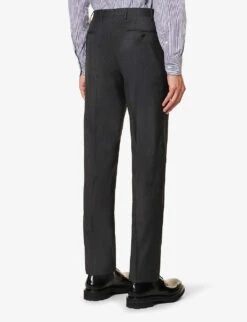 CORNELIANI Super 130s Single-breasted Slim-fit Wool Suit -Selfidges Launches R04170933 MIDGREY ALT07