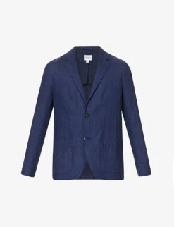 Sunspel Notched-lapel Single-breasted Regular-fit Linen Blazer