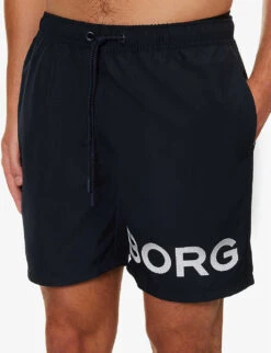 Bjorn Borg Sheldon Logo-print Swim Shorts 10 Bjorn Borg Sheldon Logo-print Swim Shorts -Selfidges Launches R04172919 NAVYANDWHITE ALT04