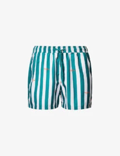 Bjorn Borg Print Striped Swim Shorts