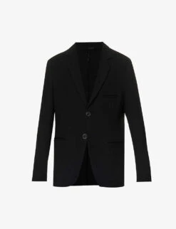 Giorgio Armani Single-breasted Notched-lapel Wool-blend Jacket