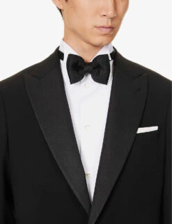 Giorgio Armani Regular-fit Single-breasted Wool Suit -Selfidges Launches R04173389 BLACK ALT06