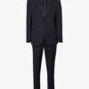 Giorgio Armani Double-breasted Patch-pocket Regular-fit Wool Suit 2 Giorgio Armani Double-breasted Patch-pocket Regular-fit Wool Suit -Selfidges Launches R04173390 NAVY M