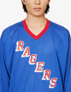 Hockey Striped-trim Mesh Top 11 Hockey Striped-trim Mesh Top -Selfidges Launches R04173418 SURFTHEWEB ALT04