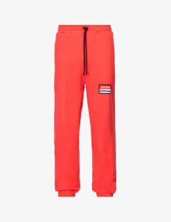 Brand-patch Tapered-leg Regular-fit Cotton-jersey Jogging Bottoms