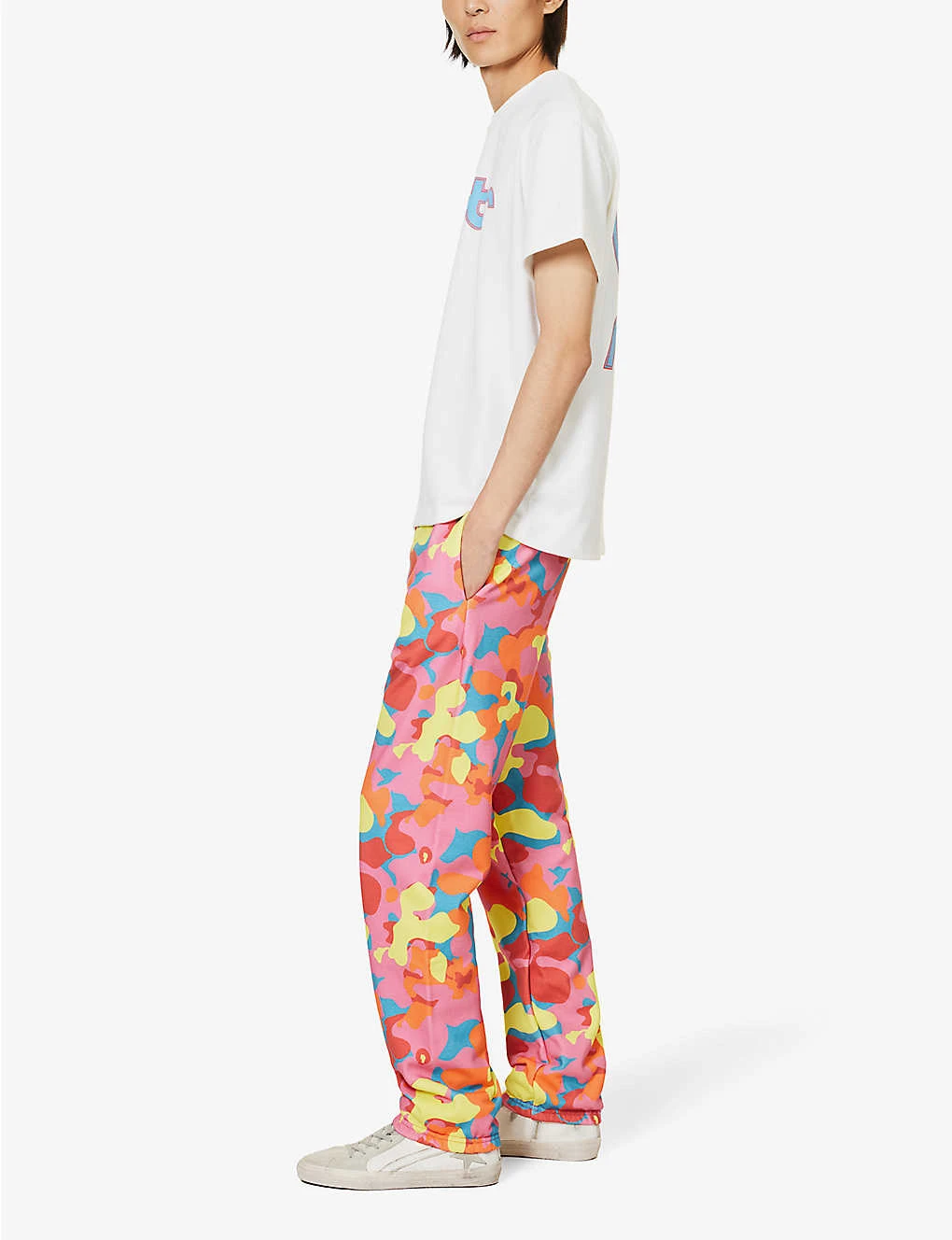 Camouflage-patterned Tapered-leg Regular-fit Cotton-jersey Jogging Bottoms 4 Camouflage-patterned Tapered-leg Regular-fit Cotton-jersey Jogging Bottoms - Image 2