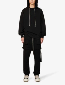 Cape Jumbo Cotton-jersey Hoody -Selfidges Launches R04174843 BLACK ALT01