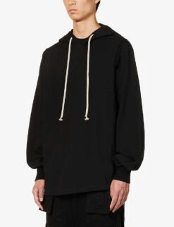 Cape Jumbo Cotton-jersey Hoody -Selfidges Launches R04174843 BLACK ALT02