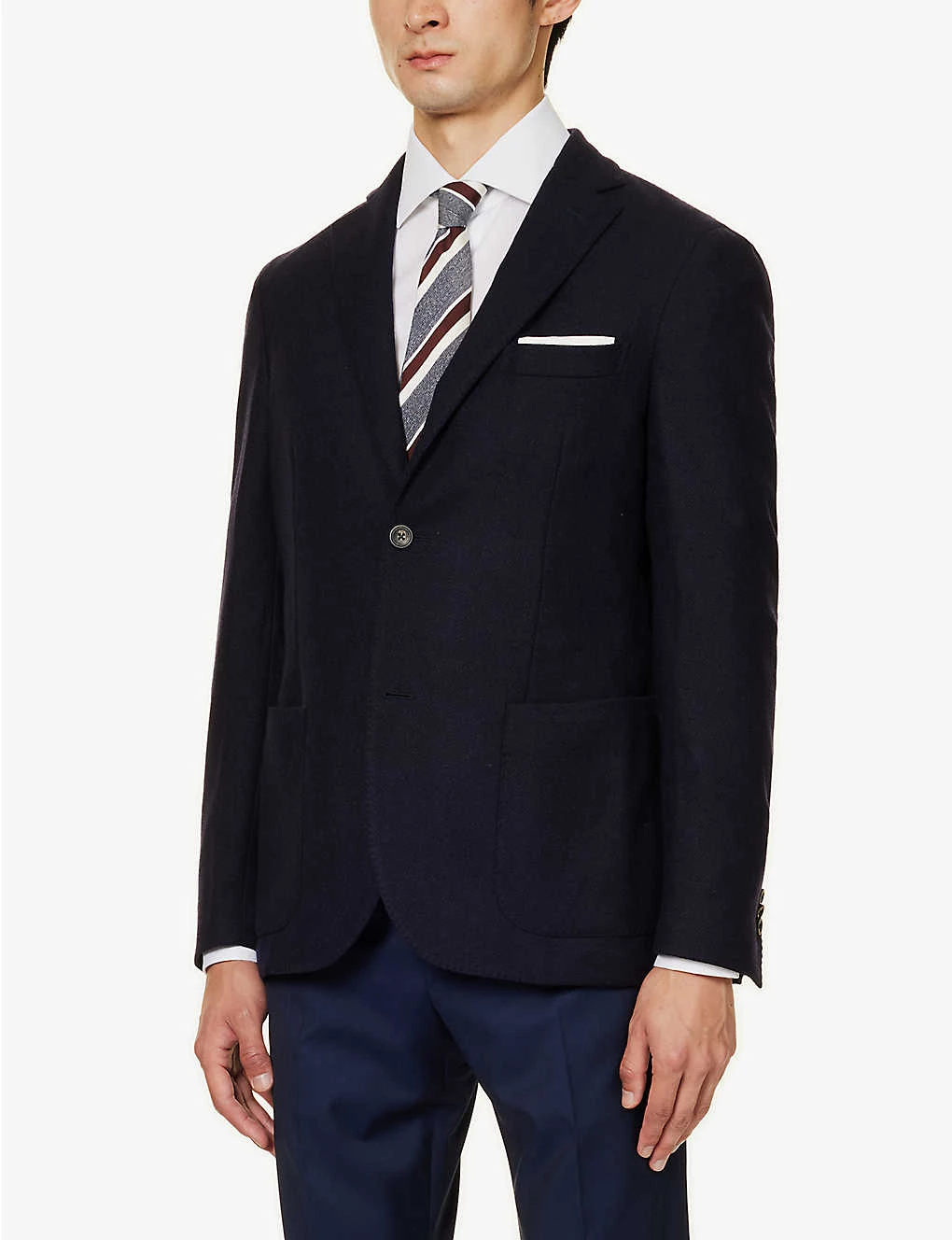 Single-breasted Regular-fit Wool And Cashmere-blend Jacket 5 Single-breasted Regular-fit Wool And Cashmere-blend Jacket - Image 3