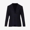 Single-breasted Regular-fit Wool And Cashmere-blend Jacket 1 Single-breasted Regular-fit Wool And Cashmere-blend Jacket -Selfidges Launches R04179741 DARKBLUE M