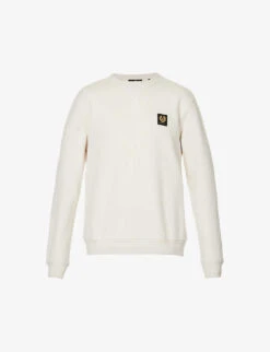 BELSTAFF Brand-appliqué Regular-fit Cotton-jersey Sweatshirt
